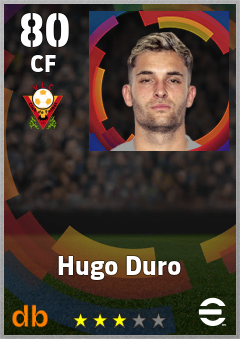 Hugo Duro eFootball player card