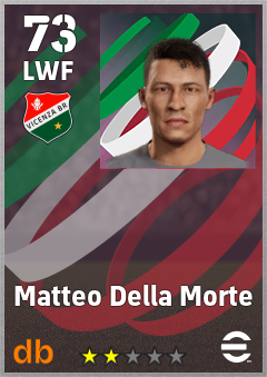 Matteo Della Morte — LWF, OVR 73, MAX 73