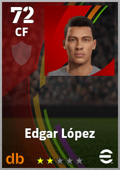 Edgar López eFootball player card