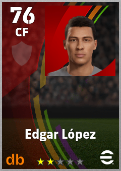 Edgar López eFootball player card