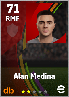 Alan Medina eFootball player card