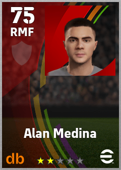 Alan Medina eFootball player card