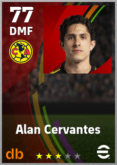 Alan Cervantes — DMF, OVR 77, MAX 77