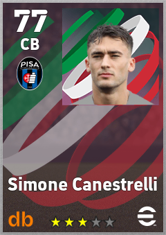 Simone Canestrelli — CB, OVR 77, MAX 77