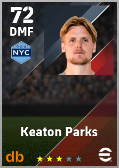 Keaton Parks eFootball player card