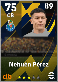 Nehuén Pérez eFootball player card