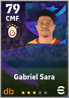 Gabriel Sara — CMF, OVR 79, MAX 79