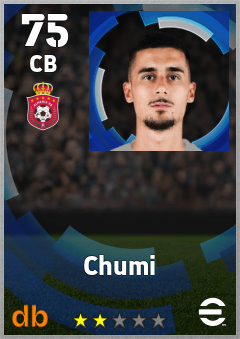 Chumi — CB, OVR 75, MAX 75