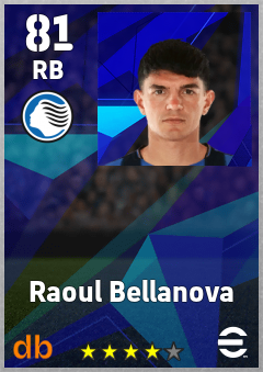 Raoul Bellanova — RB, OVR 81, MAX 81