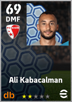 Ali Kabacalman — DMF, OVR 69, MAX 69