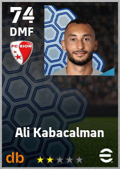 Ali Kabacalman — DMF, OVR 74, MAX 74