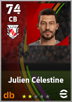 Julien Célestine — CB, OVR 74, MAX 74
