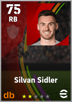 Silvan Sidler — RB, OVR 75, MAX 75