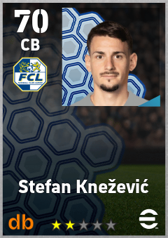 Stefan Knežević — CB, OVR 70, MAX 70