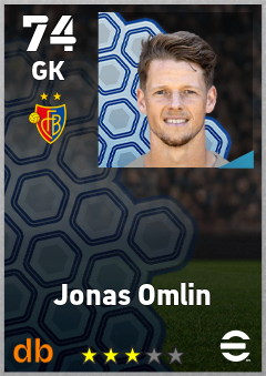 Jonas Omlin — GK, OVR 74, MAX 74