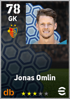 Jonas Omlin — GK, OVR 78, MAX 78