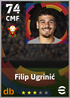 Filip Ugrinić eFootball player card