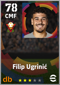 Filip Ugrinić — CMF, OVR 78, MAX 78