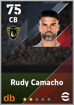 Rudy Camacho — CB, OVR 75, MAX 75