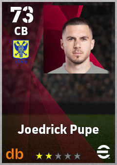 Joedrick Pupe — CB, OVR 73, MAX 73
