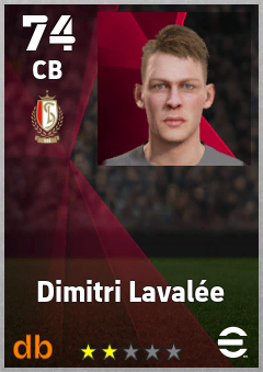 Dimitri Lavalée — CB, OVR 74, MAX 74