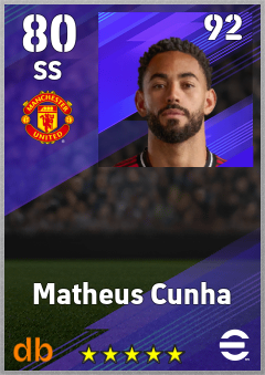 Matheus Cunha eFootball player card