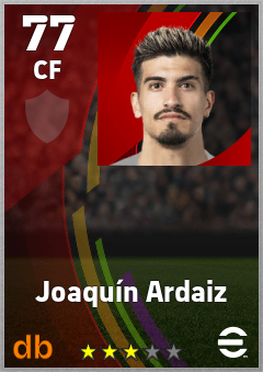Joaquín Ardaiz — CF, OVR 77, MAX 77