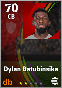 Dylan Batubinsika eFootball player card