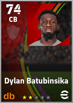 Dylan Batubinsika eFootball player card