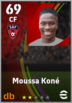 Moussa Koné — CF, OVR 69, MAX 69