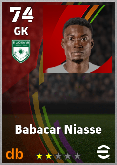 Babacar Niasse — GK, OVR 74, MAX 74