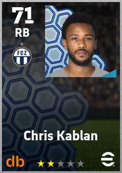 Chris Kablan — RB, OVR 71, MAX 71