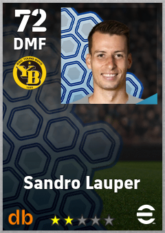 Sandro Lauper — DMF, OVR 72, MAX 72