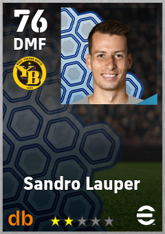 Sandro Lauper — DMF, OVR 76, MAX 76