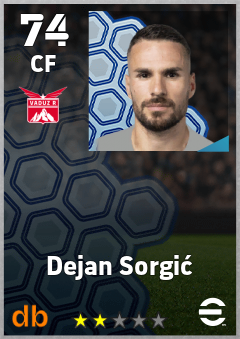 Dejan Sorgić — CF, OVR 74, MAX 74