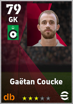 Gaëtan Coucke — GK, OVR 79, MAX 79