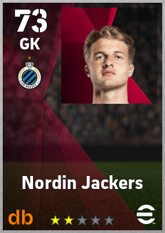Nordin Jackers — GK, OVR 73, MAX 73