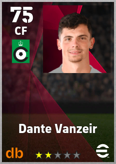 Dante Vanzeir eFootball player card