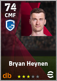 Bryan Heynen — CMF, OVR 74, MAX 74