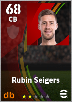 Rubin Seigers eFootball player card