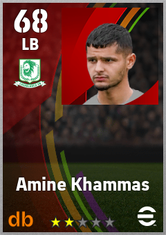 Amine Khammas — LB, OVR 68, MAX 68