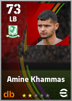 Amine Khammas — LB, OVR 73, MAX 73