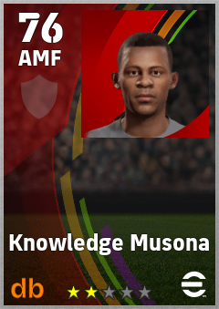 Knowledge Musona eFootball player card