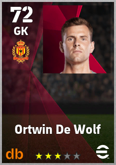 Ortwin De Wolf eFootball player card