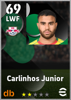 Carlinhos Junior — LWF, OVR 69, MAX 69