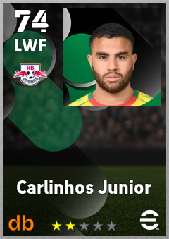 Carlinhos Junior — LWF, OVR 74, MAX 74