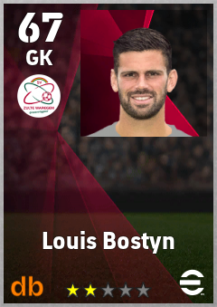 Louis Bostyn — GK, OVR 67, MAX 67