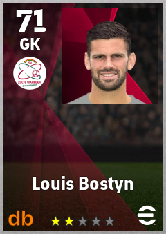 Louis Bostyn — GK, OVR 71, MAX 71