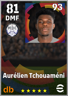 Aurélien Tchouaméni eFootball player card