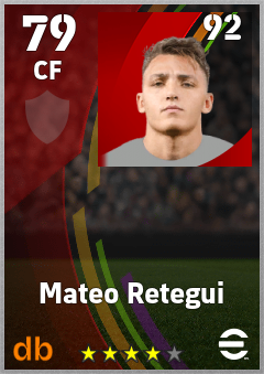 Mateo Retegui eFootball player card